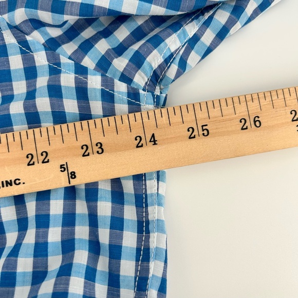Johnnie O Shirt Mens L Button Down Long Sleeve Checkered Casual Hangin Out - Picture 8 of 10